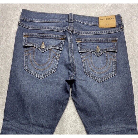 True Religion Ricky With Flap Men's Straigh Leg Denim Jeans Size 36x32 - Picture 4 of 12